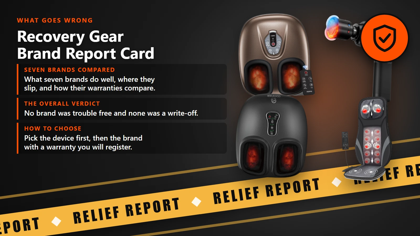 Recovery Gear Brand Report Card: Bob and Brad, Renpho, Snailax, Zyllion, Fit King, Quinear and Comfier